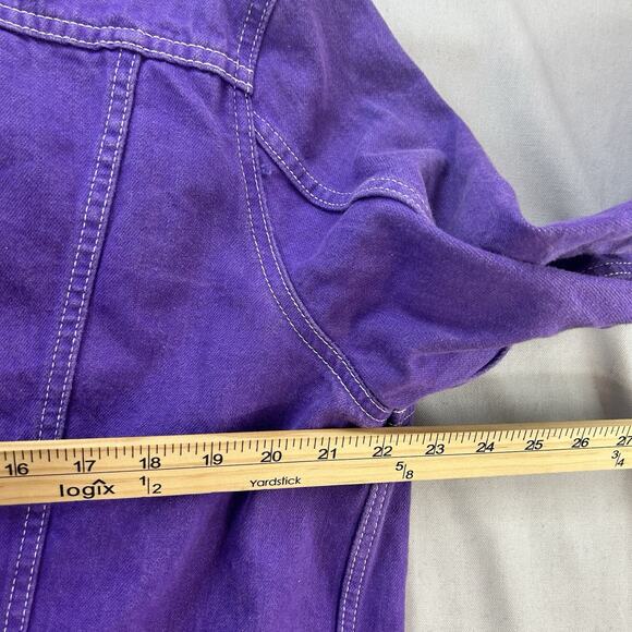 Levi's Denim Trucker Jacket Mens Jean Jacket Classic 2XL Purple - Picture 10 of 10